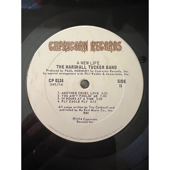 Marshall Tucker Band A New Life LP 1974 Capricorn Record CP 0124 VG - Picture 9 of 9